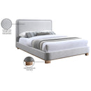 Color_Grey/ Natural  Size_Queen  -- Nolita Grey Linen Textured Fabric Upholstered Queen Bed IMAGE 8
