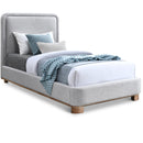  Color_Grey/ Natural  Size_Twin  -- Nolita Grey Linen Textured Fabric Upholstered Twin Bed IMAGE 1