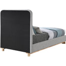  Color_Grey/ Natural  Size_Twin  -- Nolita Grey Linen Textured Fabric Upholstered Twin Bed IMAGE 5