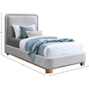  Color_Grey/ Natural  Size_Twin  -- Nolita Grey Linen Textured Fabric Upholstered Twin Bed IMAGE 7