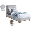  Color_Grey/ Natural  Size_Twin  -- Nolita Grey Linen Textured Fabric Upholstered Twin Bed IMAGE 8
