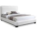  Color_Black/ Cream Size_Full -- Nolita Cream Linen Textured Fabric Upholstered Full Bed IMAGE 1