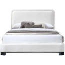  Color_Black/ Cream Size_Queen -- Nolita Cream Linen Textured Fabric Upholstered Queen Bed IMAGE 3