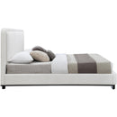  Color_Black/ Cream Size_Queen -- Nolita Cream Linen Textured Fabric Upholstered Queen Bed IMAGE 4