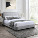  Color_Black/ Grey Size_Full -- Nolita Grey Linen Textured Fabric Upholstered Full Bed IMAGE 2
