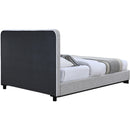  Color_Black/ Grey Size_Queen -- Nolita Grey Linen Textured Fabric Upholstered Queen Bed IMAGE 5