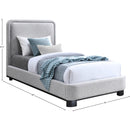  Color_Black/ Grey Size_Twin -- Nolita Grey Linen Textured Fabric Upholstered Twin Bed IMAGE 7