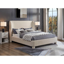 Meridian Penny Beige Polyester Fabric Full Bed IMAGE 2