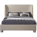 Meridian Penny Beige Polyester Fabric King Bed IMAGE 3