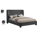 Meridian Penny Black Polyester Fabric Queen Bed IMAGE 8