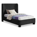  Color_Black Size_Twin -- Meridian Penny Upholstered Platform Bed IMAGE 1