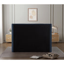 Meridian Penny Navy Chenille Fabric Full Bed IMAGE 8