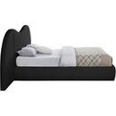  Color_Black Size_King -- Everest Black Boucle Fabric Upholstered King Bed IMAGE 5