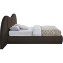  Meridian Everest Brown Boucle Fabric Upholstered Queen Bed IMAGE 5