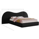  Color_Black Size_Queen -- Meridian Everest Upholstered Platform Bed IMAGE 9