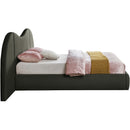  Color_Olive Size_Queen -- Everest Olive Green Linen Textured Fabric Upholstered Queen Bed IMAGE 5