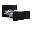  Color_Black Size_Full -- Elias Black Velvet Upholstered Full Bed IMAGE 1
