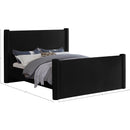  Color_Black Size_Full -- Elias Black Velvet Upholstered Full Bed IMAGE 9