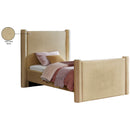  Color_Camel Size_Twin -- Elias Camel Velvet Upholstered Twin Bed IMAGE 8