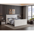  Meridian Elias Cream Velvet Upholstered King Bed IMAGE 2