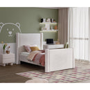  Meridian Elias Cream Velvet Upholstered Twin Bed IMAGE 2
