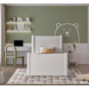  Meridian Elias Cream Velvet Upholstered Twin Bed IMAGE 4