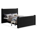  Color_Black Size_King -- Elias Black Boucle Fabric Upholstered King Bed IMAGE 9