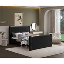  Color_Black Size_Queen -- Elias Black Boucle Fabric Upholstered Queen Bed IMAGE 2