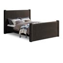  Color_Brown Size_Full -- Elias Brown Boucle Fabric Upholstered Full Bed IMAGE 1