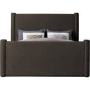  Color_Brown Size_Full -- Elias Brown Boucle Fabric Upholstered Full Bed IMAGE 3