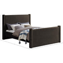  Color_Brown Size_Full -- Elias Brown Boucle Fabric Upholstered Full Bed IMAGE 9