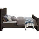  Color_Brown Size_Queen -- Elias Brown Boucle Fabric Upholstered Queen Bed IMAGE 5