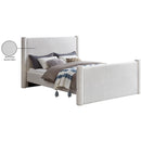  Color_Cream Size_Full -- Elias Cream Boucle Fabric Upholstered Full Bed IMAGE 8