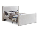 Color_Cream Size_King -- Elias Cream Boucle Fabric Upholstered King Bed IMAGE 1