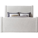  Color_Cream Size_King -- Elias Cream Boucle Fabric Upholstered King Bed IMAGE 3