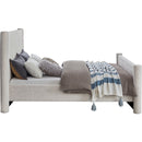  Color_Cream Size_King -- Elias Cream Boucle Fabric Upholstered King Bed IMAGE 5