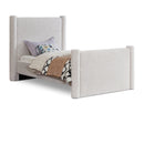  Color_Cream Size_Twin -- Elias Cream Boucle Fabric Upholstered Twin Bed IMAGE 1