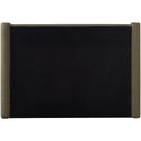 Meridian Elias Olive Green Boucle Fabric Queen Bed IMAGE 6