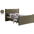  Color_Olive Size_Queen -- Elias Olive Green Boucle Fabric Upholstered Queen Bed IMAGE 8