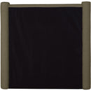 Meridian Elias Olive Green Boucle Fabric Twin Bed IMAGE 6