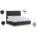  Color_Black Size_King -- Casa Black Vegan Leather Upholstered King Bed IMAGE 11