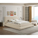  Color_Beige Size_Full -- Dane Beige Teddy Fabric Upholstered Full Bed IMAGE 2