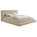 Meridian Dane Beige Teddy Fabric Full Bed (3 Boxes) IMAGE 8