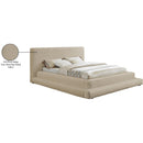 Meridian Dane Beige Teddy Fabric Full Bed (3 Boxes) IMAGE 9