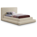  Color_Beige Size_Twin -- Meridian Dane Upholstered Panel Bed IMAGE 1