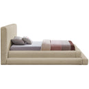  Color_Beige  Size_Twin  -- Dane Beige Teddy Fabric Upholstered Twin Bed IMAGE 5