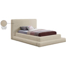  Color_Beige  Size_Twin  -- Dane Beige Teddy Fabric Upholstered Twin Bed IMAGE 9