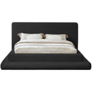  Color_Black  Size_Full  -- Dane Black Teddy Fabric Upholstered Full Bed IMAGE 3