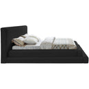  Color_Black  Size_Full  -- Dane Black Teddy Fabric Upholstered Full Bed IMAGE 5