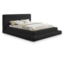  Color_Black  Size_King  -- Dane Black Teddy Fabric Upholstered King Bed IMAGE 1